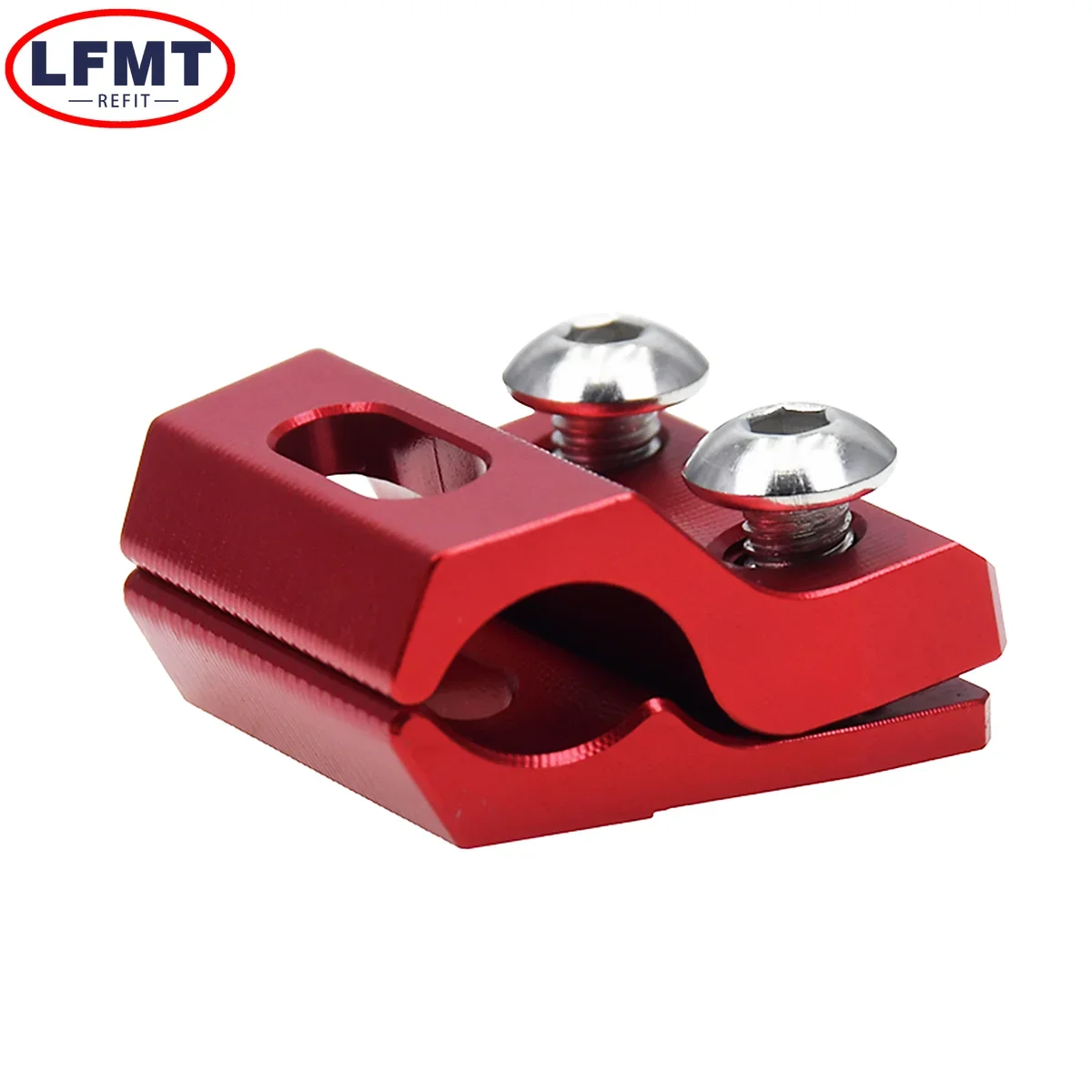 Abrazadera de manguera de freno delantero CNC para motocicleta, soporte de línea para HONDA CRF 125 150 250 300 450 R X RX L para Yamaha YZ 65 85 125 250 450 WR
