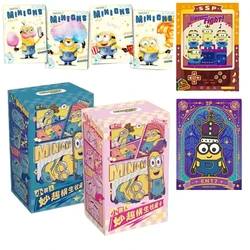 New Minions Card Genuine Authorized Minions Big Eyes Movie Flim Magnetic Suction Colorful Collection Card Children Toy Gift