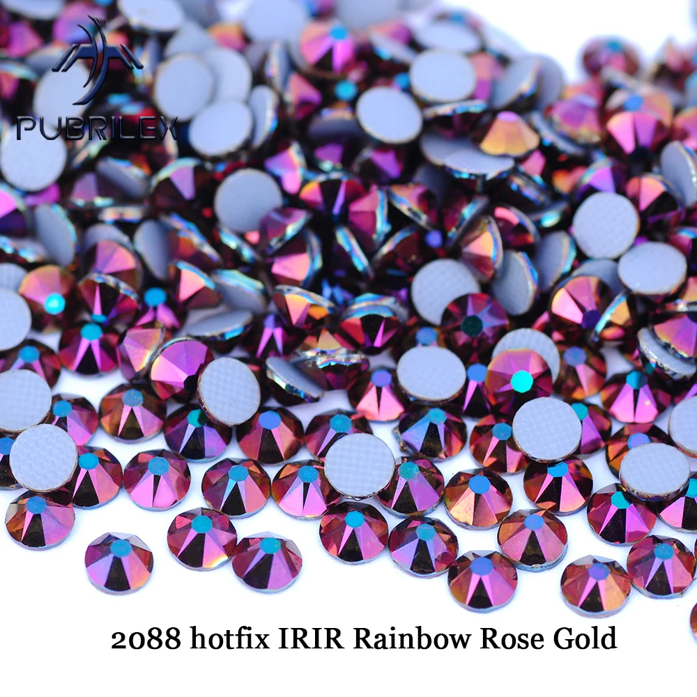 YANRUO 2088HF Diamante Element 8 große 8 kleine Bügel-Strasssteine zum Aufbügeln für Kleidung, Kristalle, DIY-Dekoration, Hochzeitskleid – Detail 13