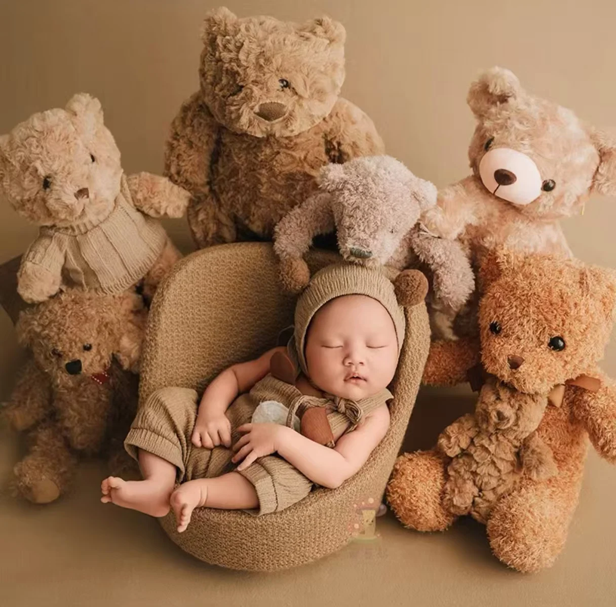 

Newborn Photography Clothing Props Studio Full Moon Baby Photography Bear Clothing Doll disfraz bebes 신생아 소품