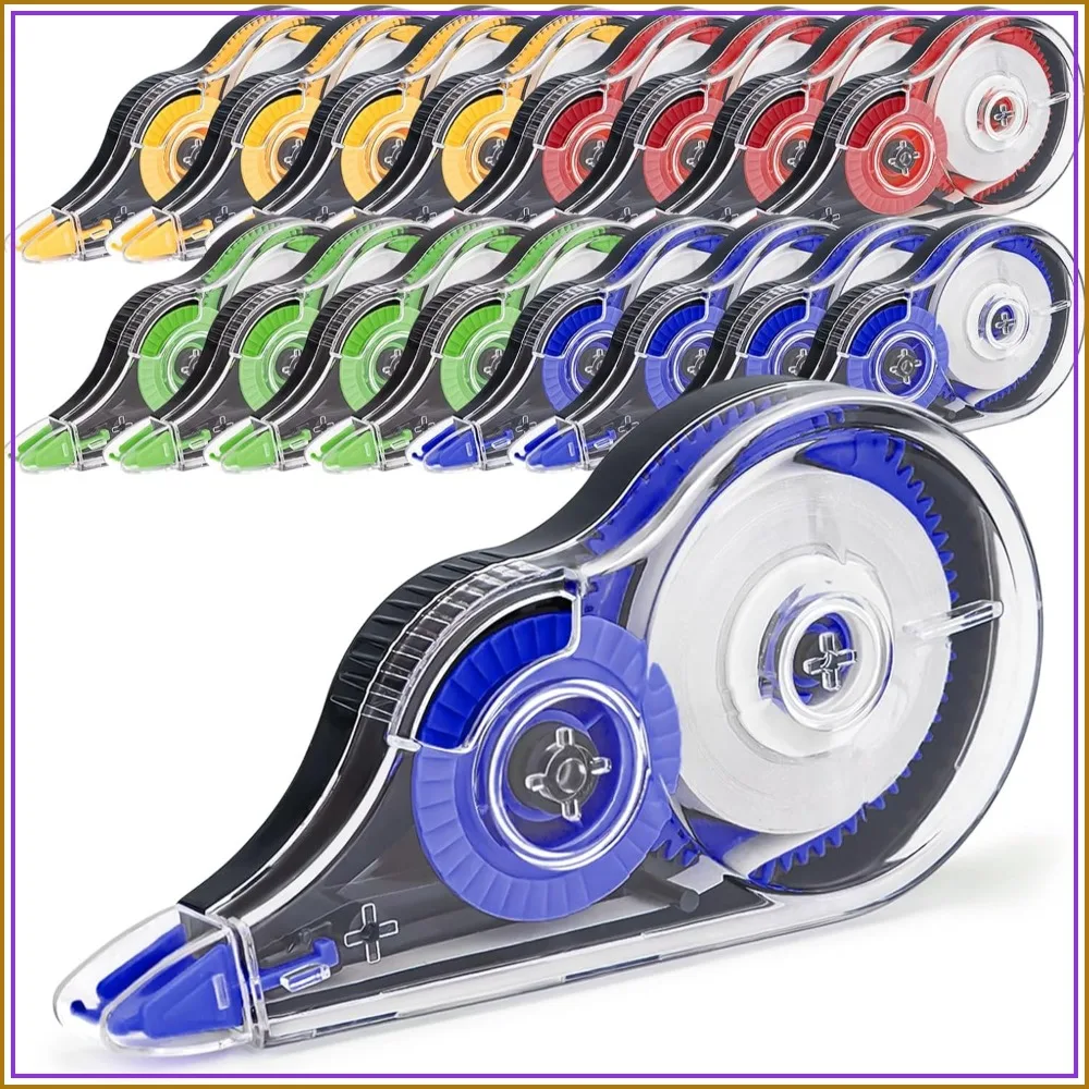 16 Pcs Colorful Correction Tape, 39.4 Ft, Bulk | Tear-Resistant White Mistake Out for Instant Corrections, Note Taking, School, Office, Home