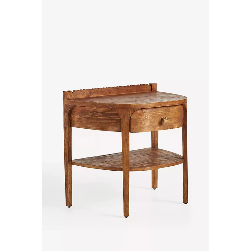 

！@Handcrafted Indoor Home Furniture Bderoom Set High End Vintage Wooden Nightstand
