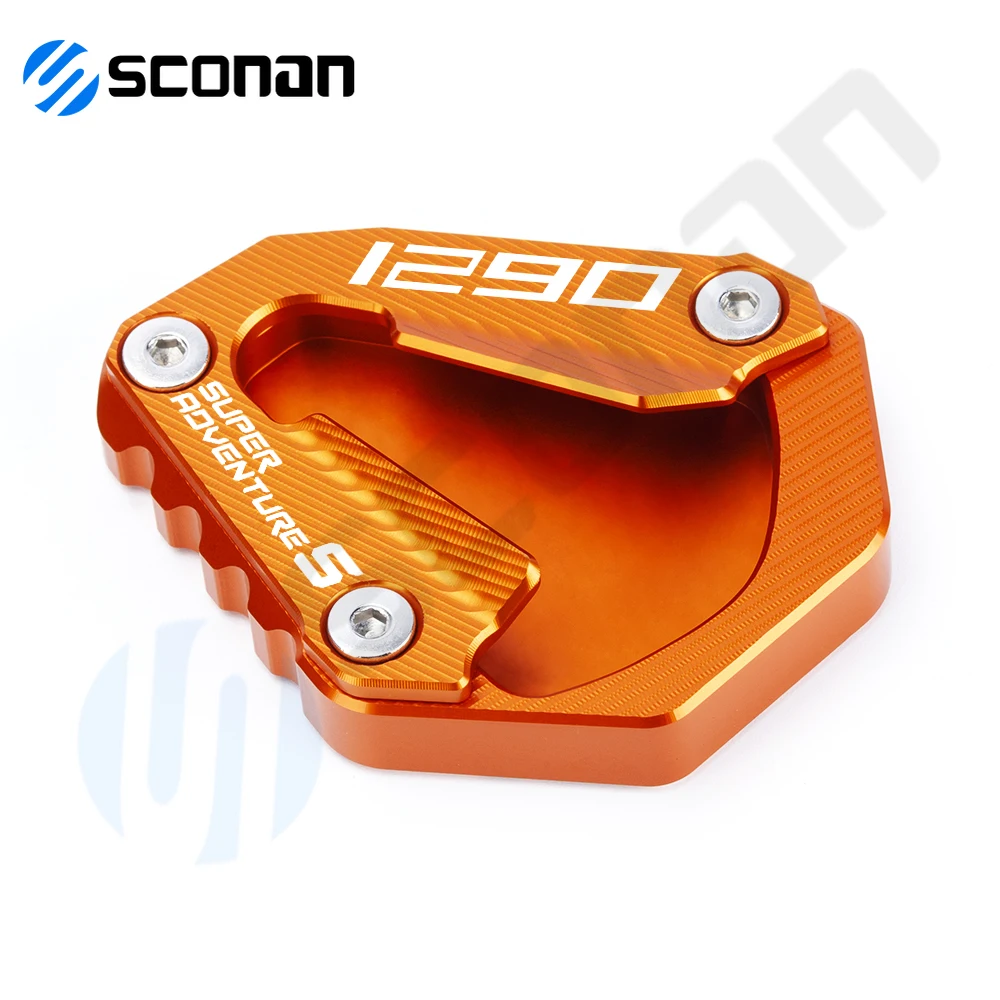 

Motorcycle Accessories CNC Foot Side Stand Kickstand Support Plate For KTM Adventure 1290 Adv S 1290 Super Adventure 2021 2022