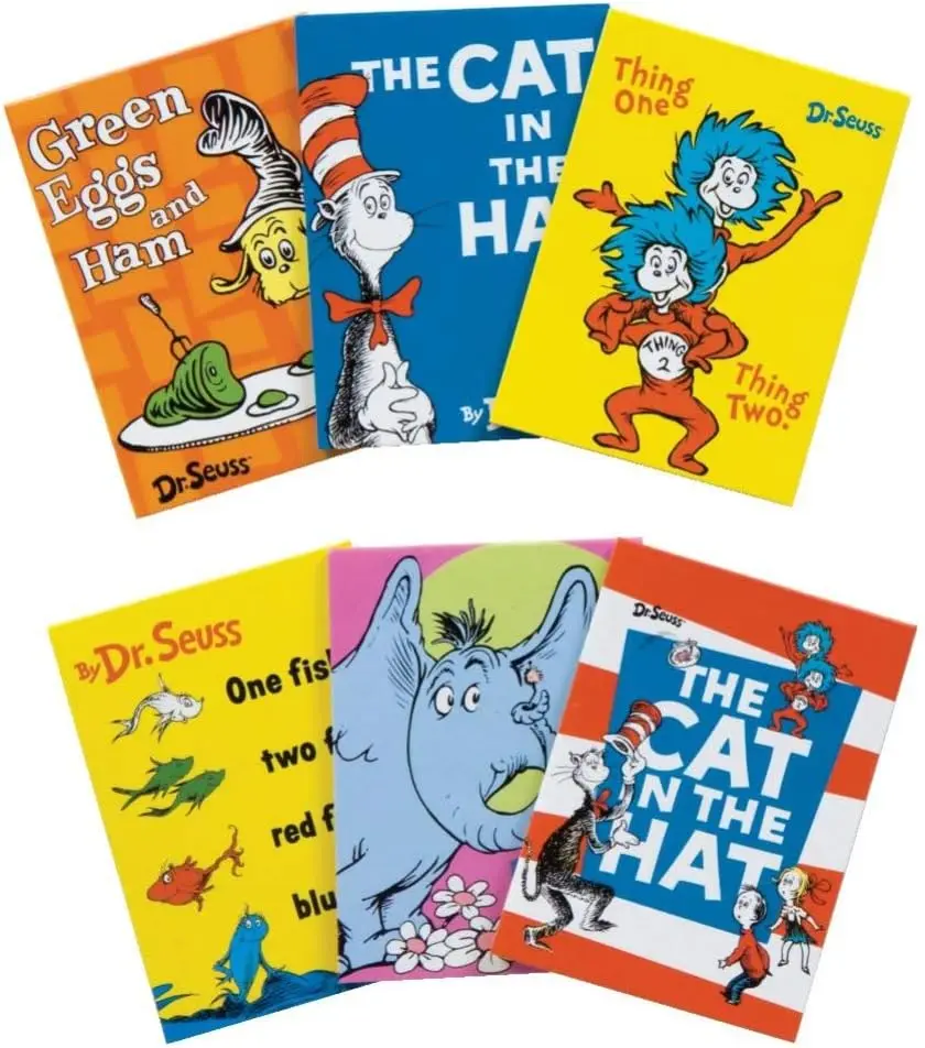 

Мини-блокноты Dr Seuss, набор из 48 штук, забавные блокноты для детей и офиса