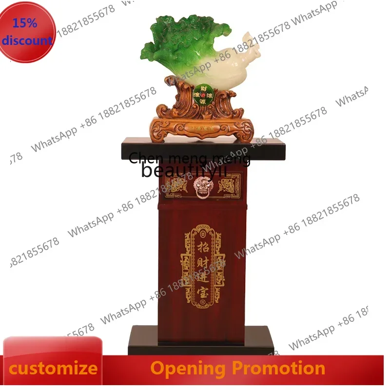 

ss 8617 Floor-to-ceiling cabbage ornament, living room foyer Floor-to-ceiling cabbage ornament, ornament opening gift