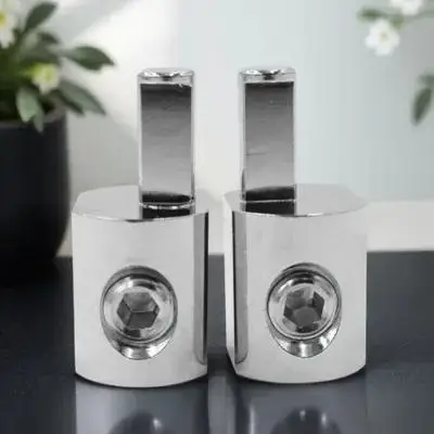 

Car Audio Power Input Reducer 1 0 AWG to 4 Gauge Wire Connector Kit 0 Gauge Amp Accessories Nickel Plated 6061 Aluminum Offset