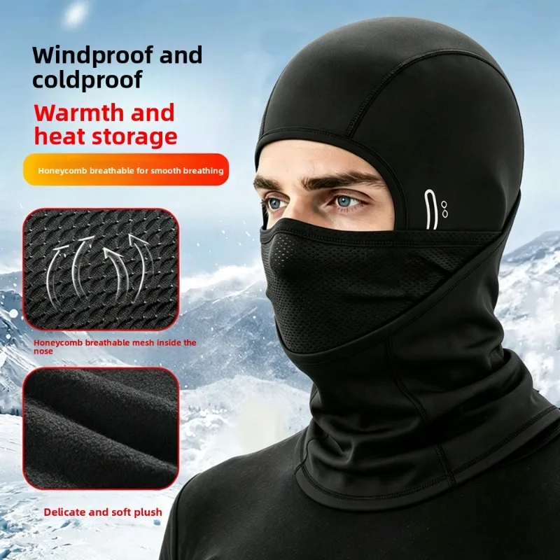 Cold Resistant Thermal Protective Head Cover Windproof Face Mask Neck Warmer for Autumn Winter Outdoor Skiing Motorcycle Riding