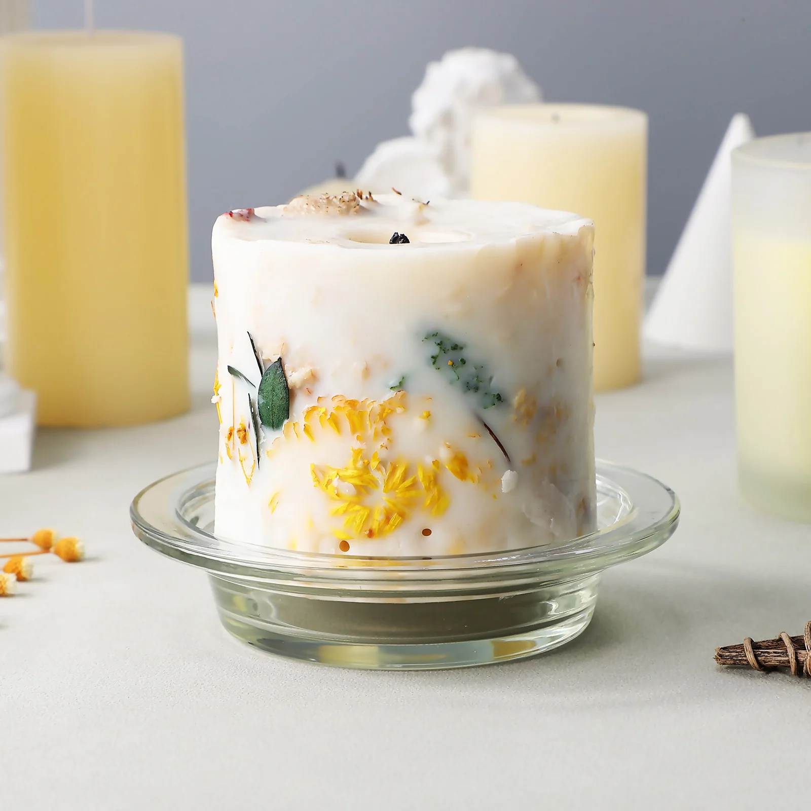 

2Pcs Transparent Glass Wax Warmer Plates Replacement Aromatherapy Oil Holder Wax Melt Heater Dish Transparent Glass Dish