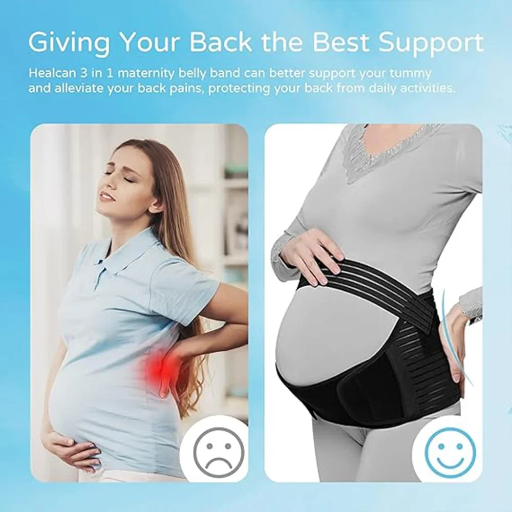 Pregnant Women Support Belly Band Back Clothes Belt Adjustable Waist Care Maternity Abdomen Brace Protector Pregnancy