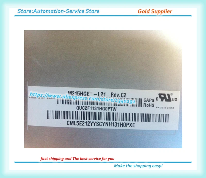 HR215WU1-120 HT215F01-100 M215HGE-L21 LTM215HT05 21.5 Inch Screen LCD Dispaly Original