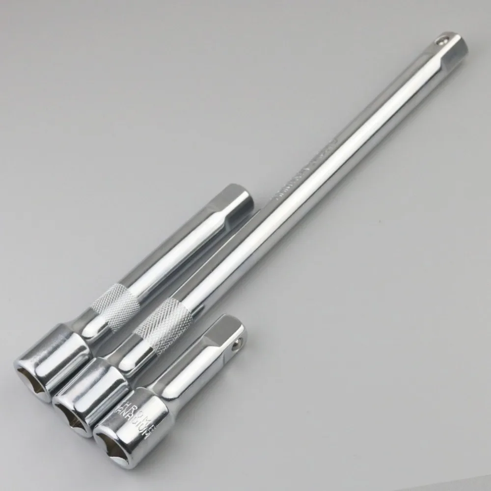 4pcs/set New 1/4‘’ Extension Bar Steel 50/100/150mm Sleeve Ratchet Wrench Adjustable Extension Rod Connecting Rod Accessories