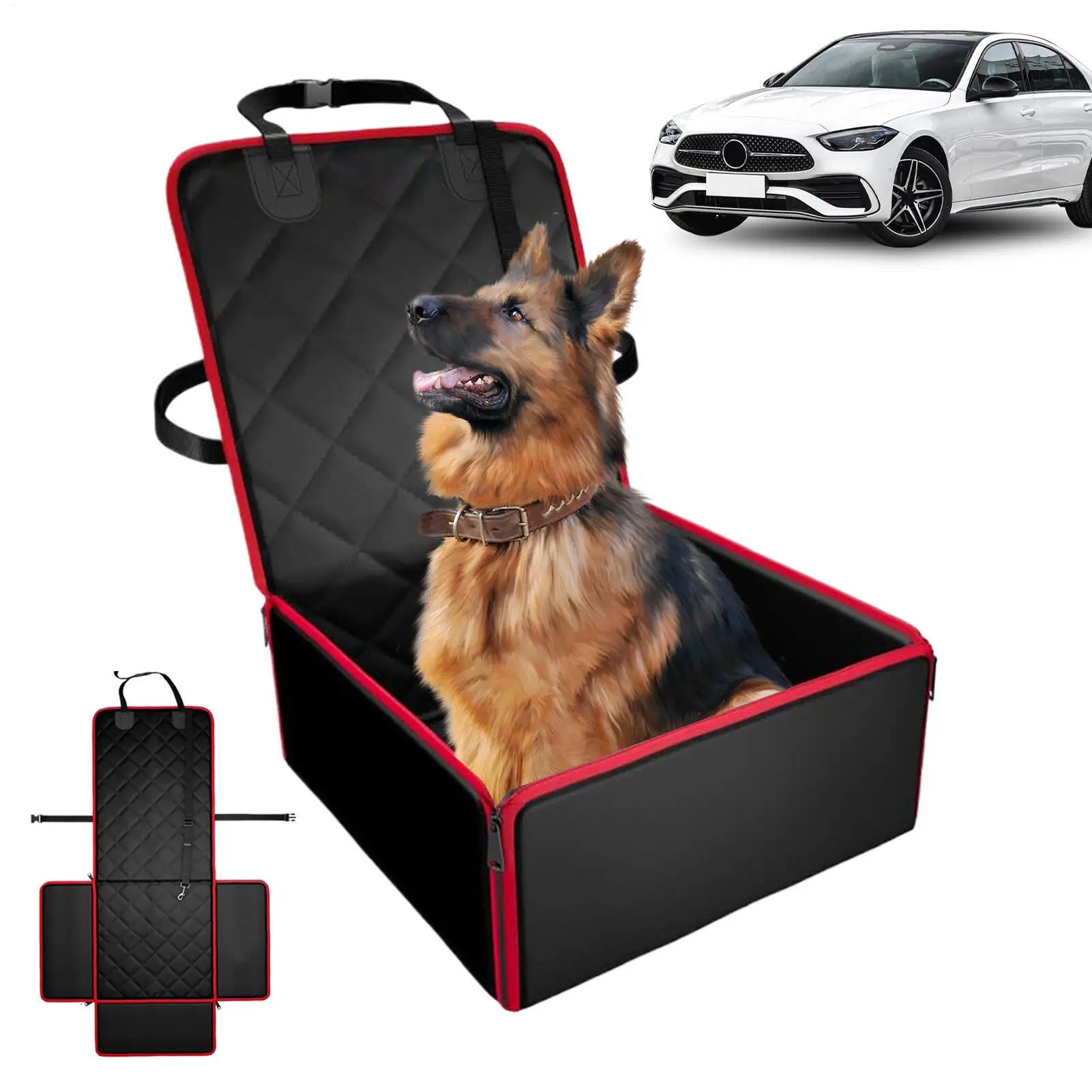 

Чехол на автомобильное сиденье для собак, устойчивый к царапинам, нескользящая подушка, Оксфордский чехол на сиденье для домашних животных с вращающейся пряжкой для щенков, автомобильный автомобиль