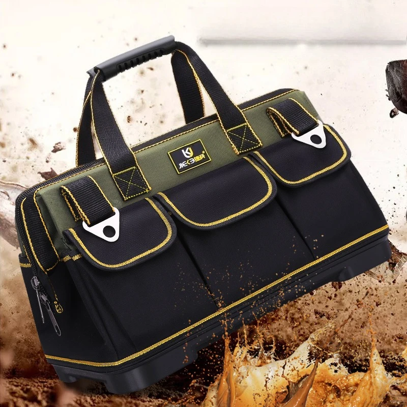 

1pcs Multifunctional Waterproof Oxford Cloth Tool Bag Durable Wear-Resistant Handheld Kit for Hardware repair Portable Storage