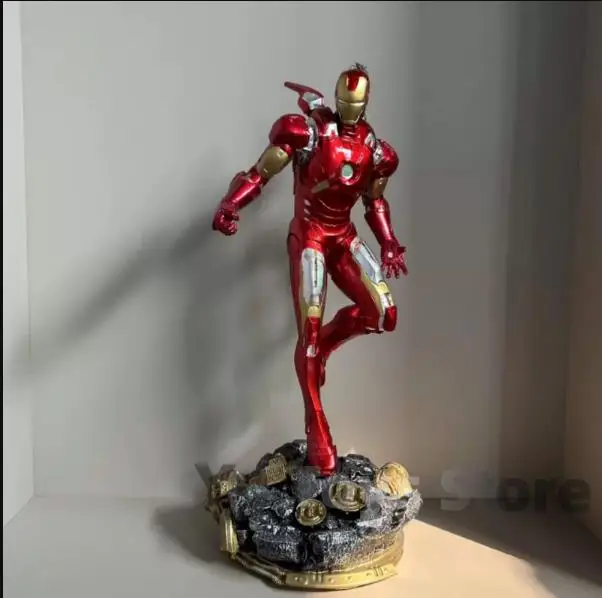 

60cm Marvel Mk7 Iron Man The Avengers Figure Model Peripheral Resin Statues Large Home Decoration Ornaments Creative Gifts Toys