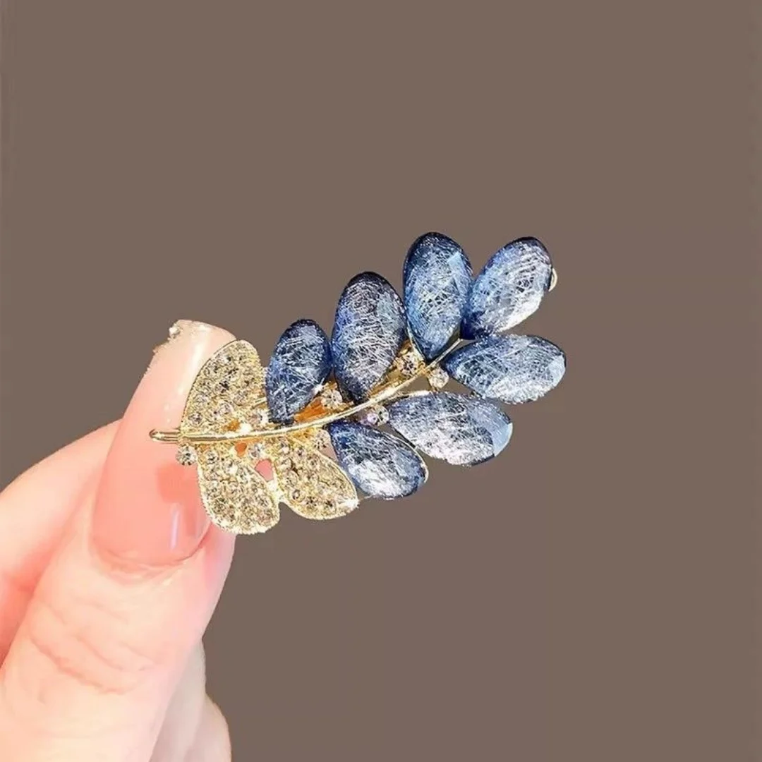 New High-End Wheat Ear Hair Clip, Exquisite Bangs Clip, Hairpin for Stray Hair, Stylish Side Duckbill Clip Hair Accessory