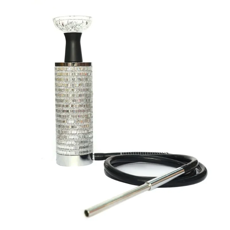 

Portable outdoor Arab hookah, diamond heightened small steel cannon hookah