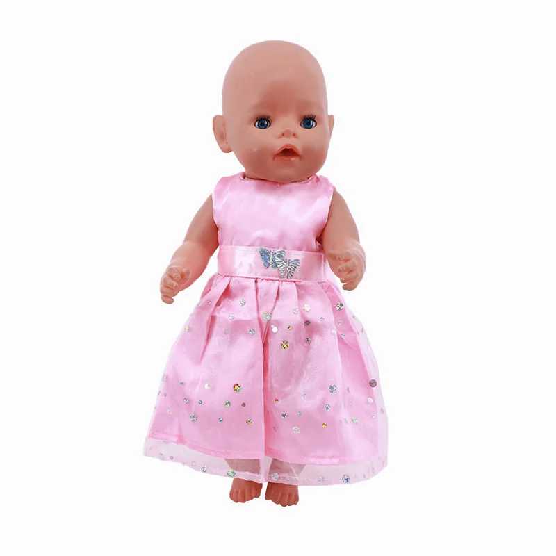 Baby New Born Doll Clothes Fit 17 Inch 43cm Dolls Fashion Mermaid Unicorn Dress Handmade Clothes Accessories Baby Birthday Gifts