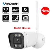 Vstarcam 3MP Bullet WIFI IP Camera Wireless CCTV Security Outdoor Two-way Audio Talk Camera Waterproof Night Vision Metal House