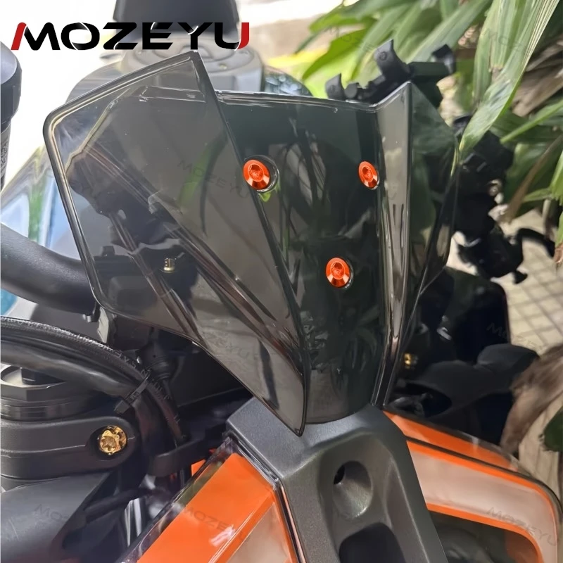 

Аксессуары для DUKE 125 250 390, защита передних ветровых дефлекторов для DUKE 390 DUKE250 DUKE 125 2024 2025, лобовое стекло