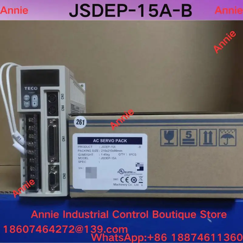 Brand New JSDEP-15A-B Servo Driver Three-Phase Input 200-230V 3.6A Output 0-230V 3.6A for Industrial Use