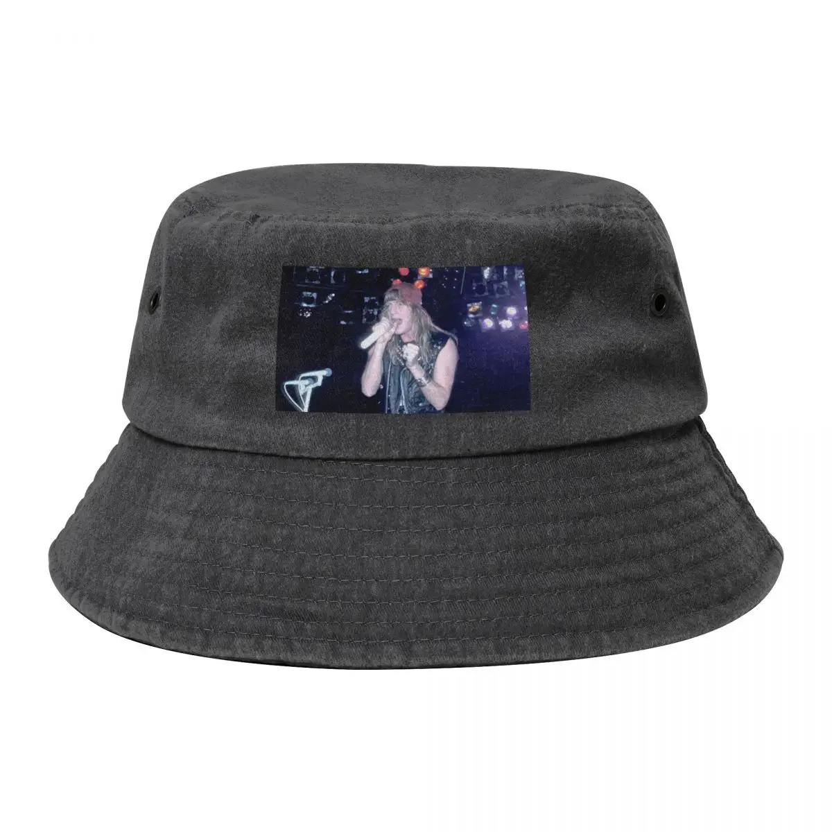 Jani Lane Warrant Photograph Bucket Hat |-F-| Hat Man For The Sun Hood Mountaineering Men Women's