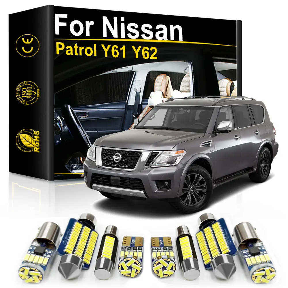 

For Nissan Patrol Y61 Y62 2000 2008 2010 2011 2012 2013 2014 2015 2016 2017 2018 2019 Car Interior LED Light Canbus Indoor Lamp