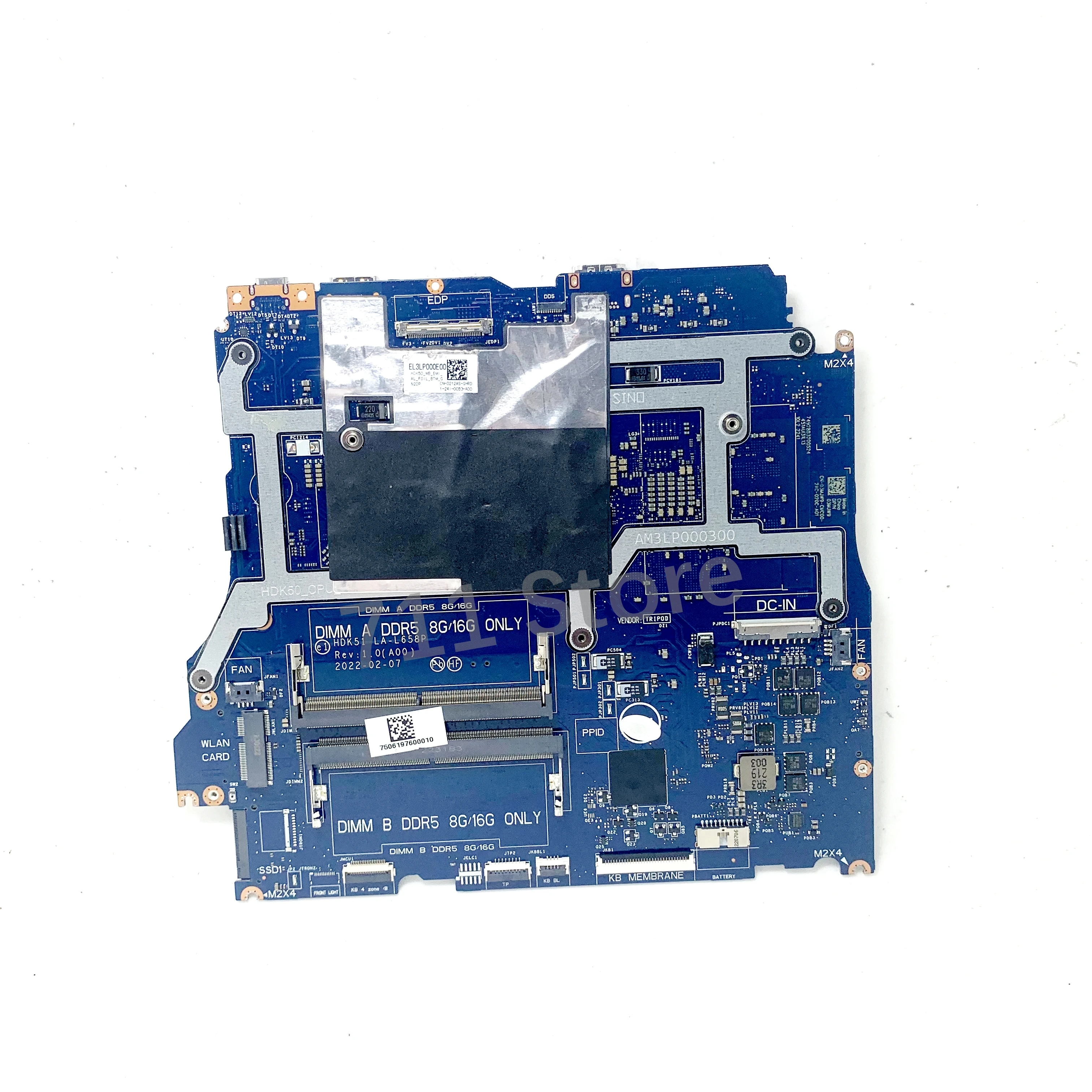 HDK51 LA-L658P CN-03MJW9 03MJW9 3MJW9 For DELL G15 5525 Laptop Motherboard W/ Ryzen 5 6600H CPU GN20-P0-A1 RTX3050 100%Tested OK