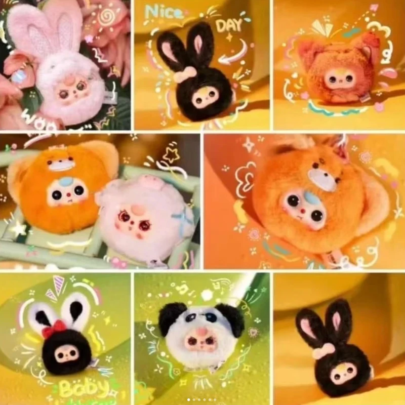 

Baby Three Mini Little Animal Head Series Blind Box Cute Vinyl Face Doll Mystery Box Bag Key Chain Pendant Collection Toy Gift