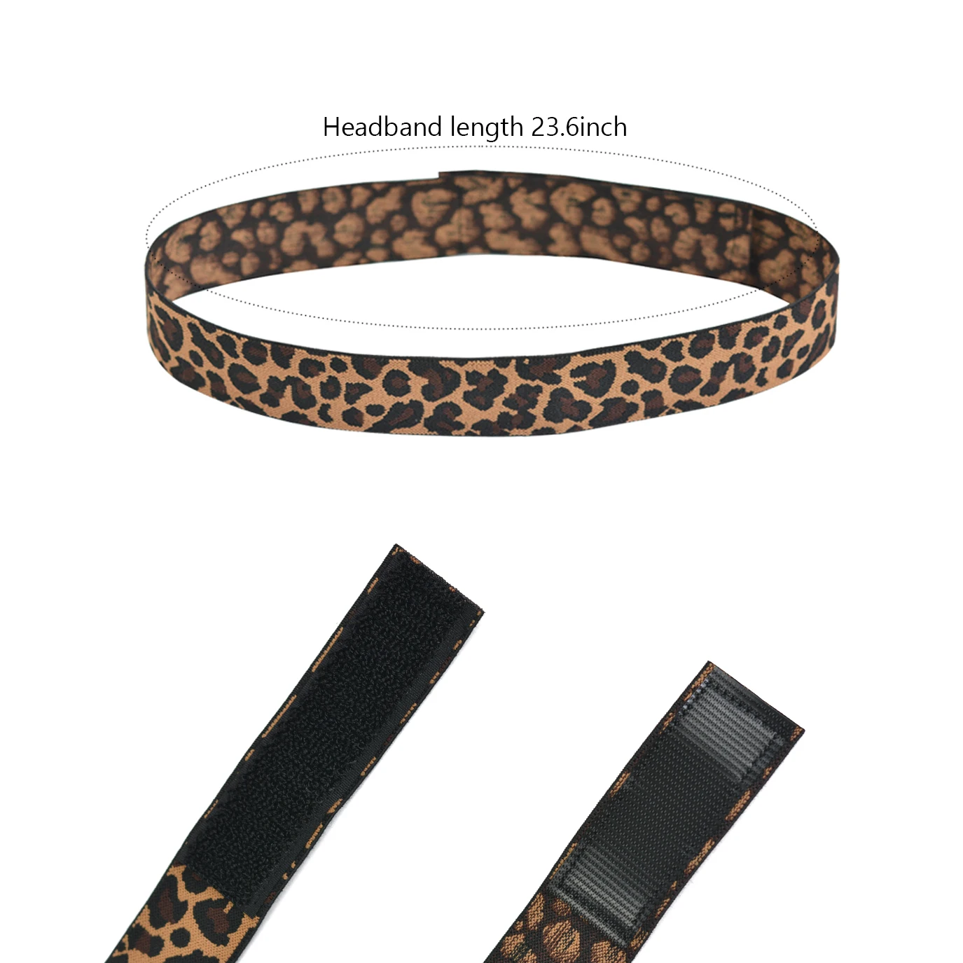 3 Pcs Lace Melting Bands Elastic Band for Wigs Adjustable Leopard Wig Bands for Lace Front Edges Laying