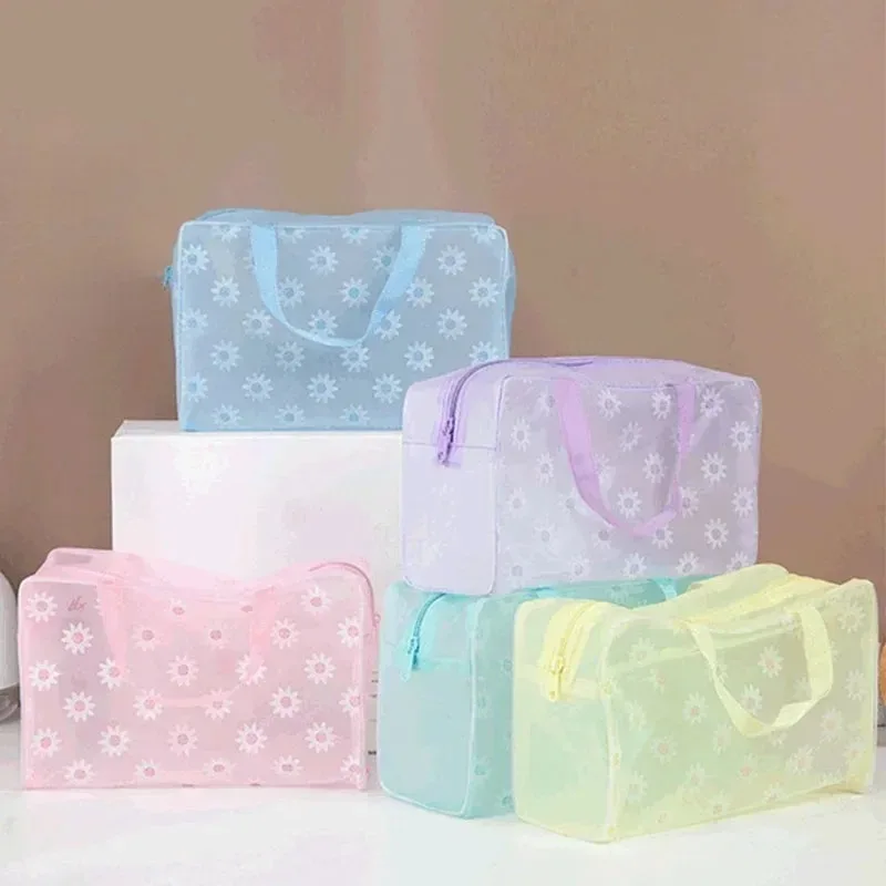Sac à cosmétiques étanche, organisateur de maquillage de voyage, pochette de toilette durable pour femmes, s'adapte au sac à main et à la valise, 1 à 6 pièces