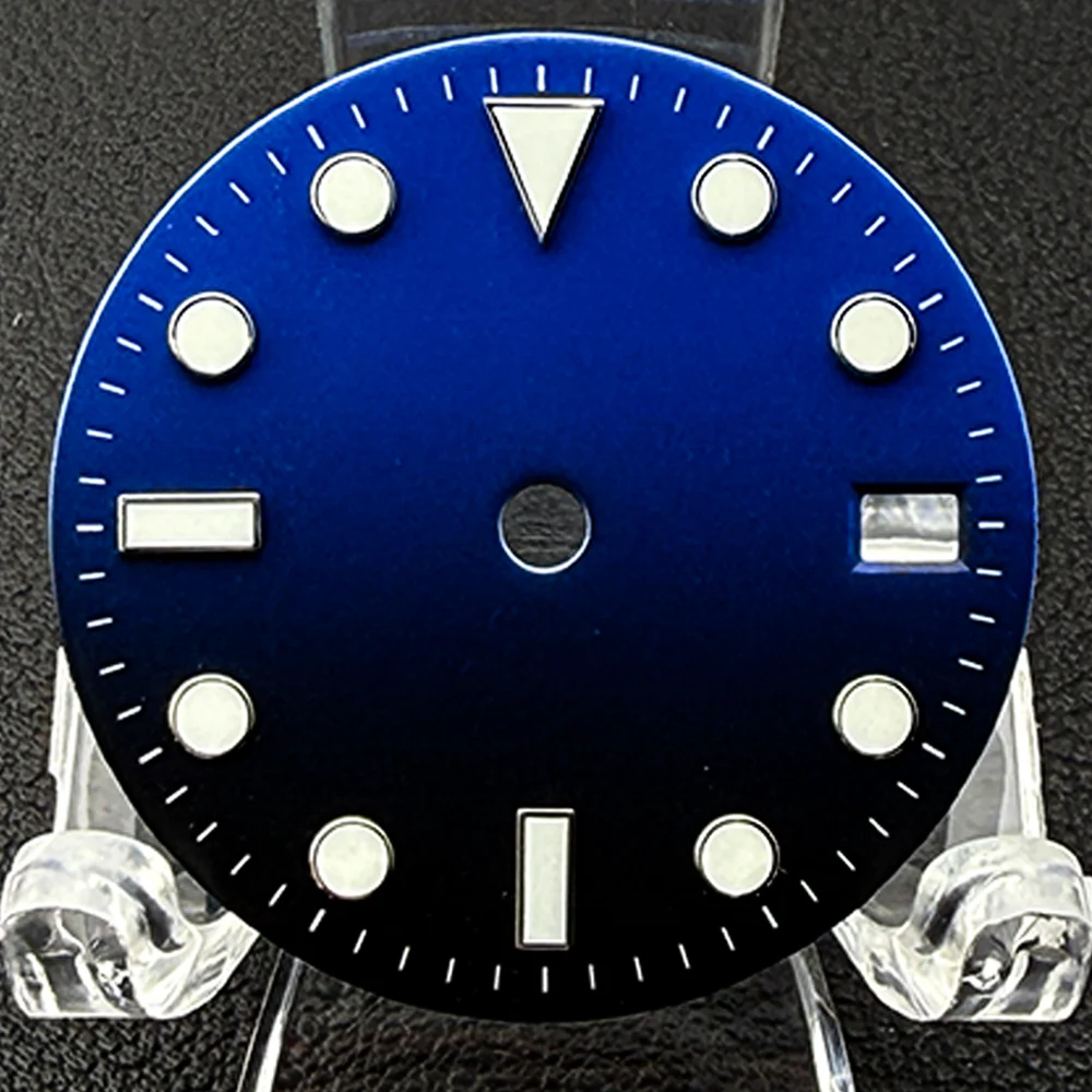 28.5mm dial, NH35 blue-green luminous pointer accessories, replacement parts for NH35 and NH36 mechanical movements