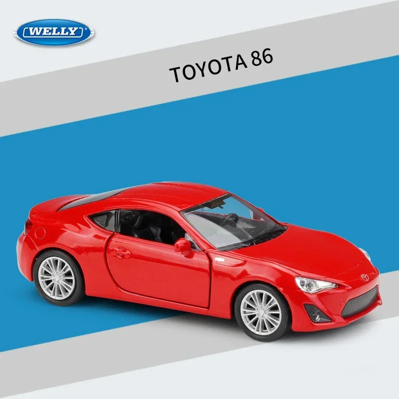 

WELLY 1:36 TOYOTA 86 Sports Car Simulation Alloy Car Model - Suitable for Children's Toys and Collections