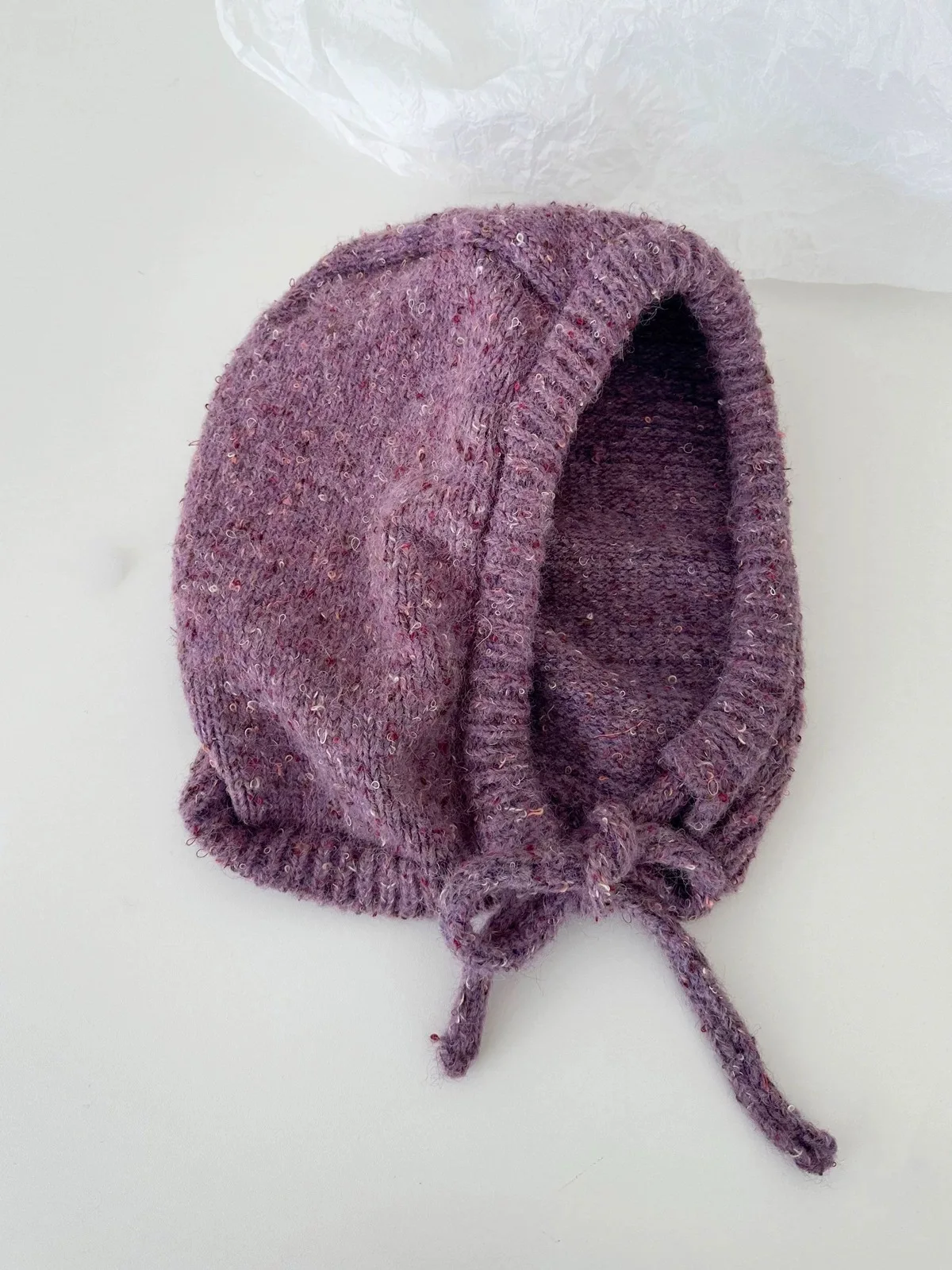 Koreanische Woolen Mixed Blume Garn Gestrickte Bomber Hut Herbst und Winter Verdickung Warme Ohr Schutz Frauen Outdoor Skifahren Hut – Detail 3