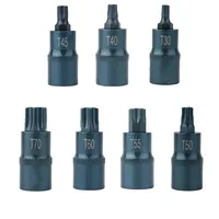 Torx Screwdriver Bit Tool 1/2 Socket Bits Adapter T30 T40 T45 T50 T55 T60 T70 Hand Tool Multifunction For Ratchet Wrenches