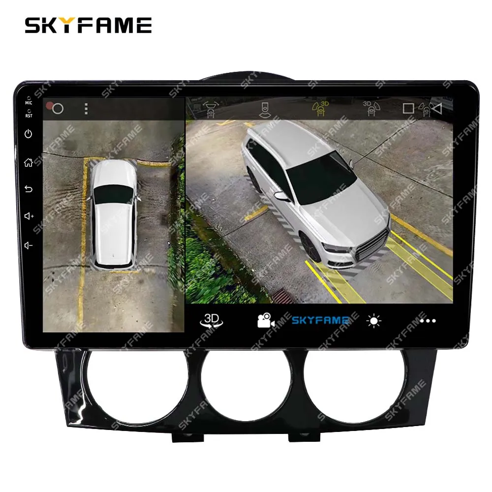 SKYFAME Car Frame Fascia Adapter Canbus Box Decoder Android Radio Dash Fitting Panel Kit per Mazda RX8
