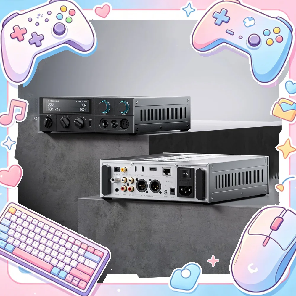 New FiiO K15 DAC AMP Desktop Headphone Amplifier Full MQA PEQ Hi-Res Audio Dual AK4497S Chips DSD512 PCM768 Bluetooth LDAC Gifts