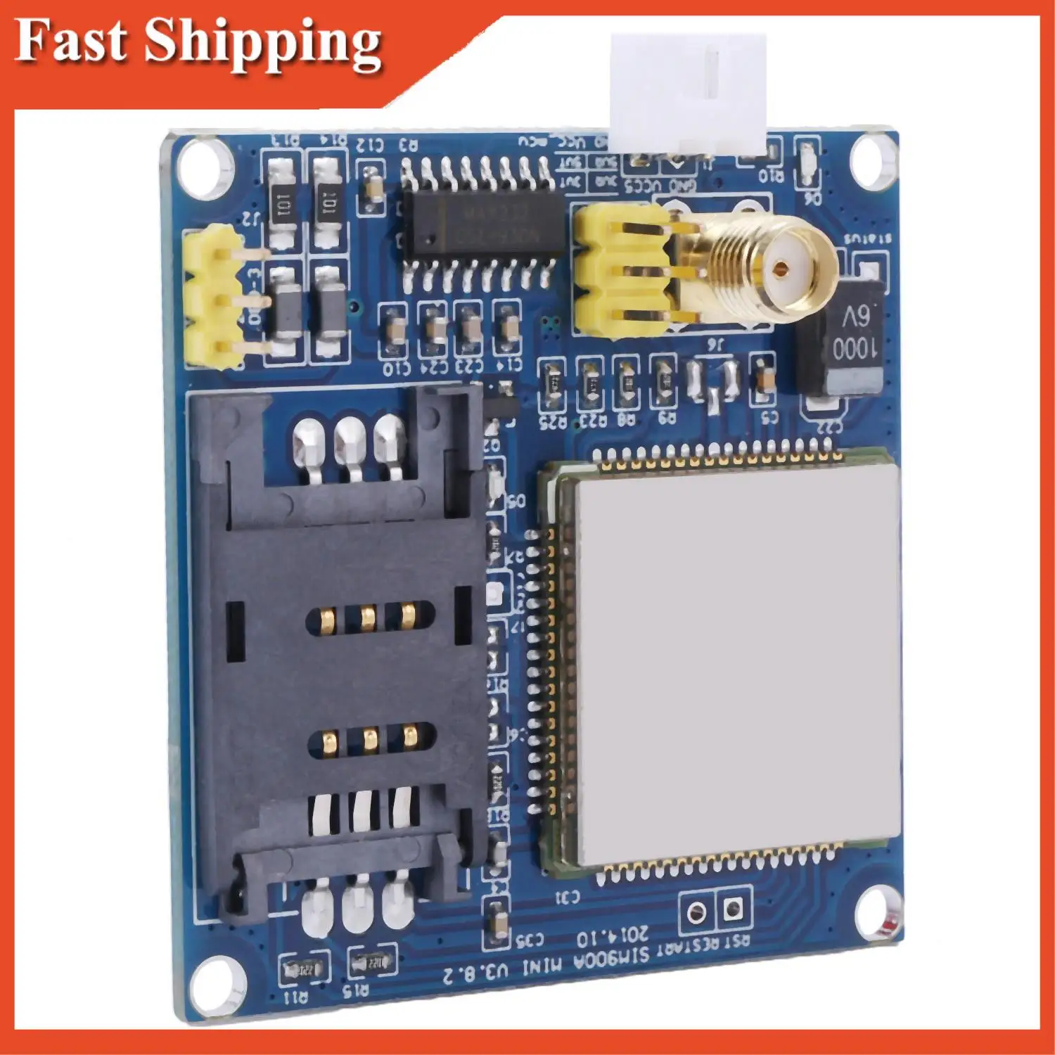 Efficient 1Pcs Sim900a Sim900 Mini V4.0 Wireless Data Transmission Module Gsm Gprs Board Kit + Antenna