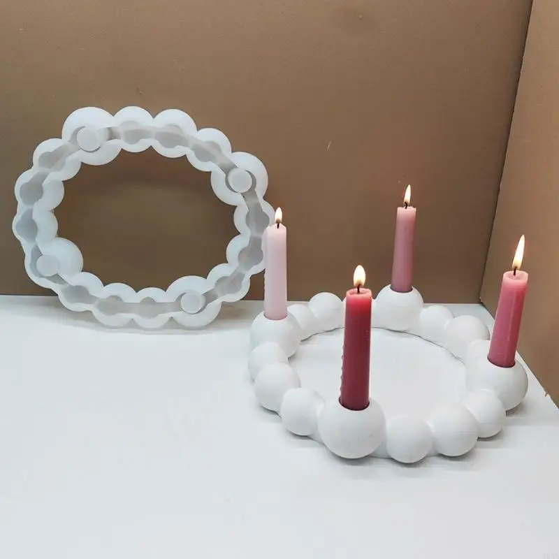

Sturdy Holder Crafting Mold Easy Release Silicone Mold For Creative Round Holder And Jewelry Designs 964A