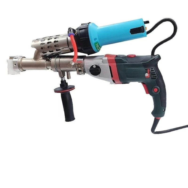 Portable extrusion hot air plastic large welding gun, PE PP sheet welding gun for landfill