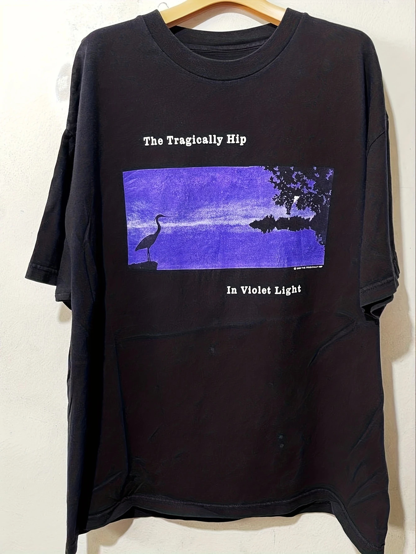 intage 2002 Tragically Hip T-Shirt Tour Rock Band Graphic Tee Summer Men's and Women's Loose and Breathable T-shirt Top
