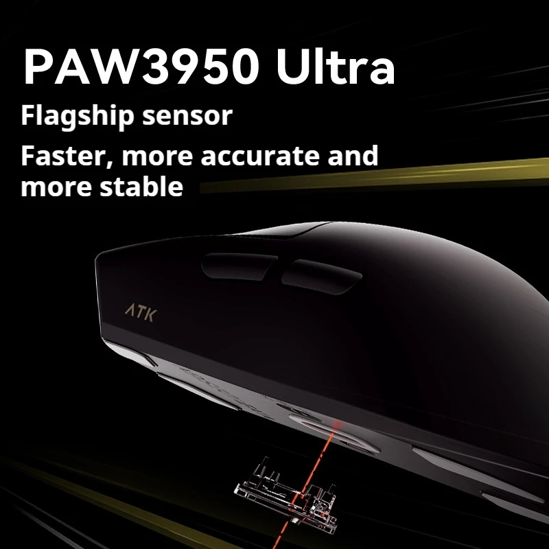 ATK X1 Ultimate Gaming Mouse wireless Ricevitore 8K PAW3950 Ultra Sensore ergonomico E-sport FPS Valorant CSGO Controller di gioco