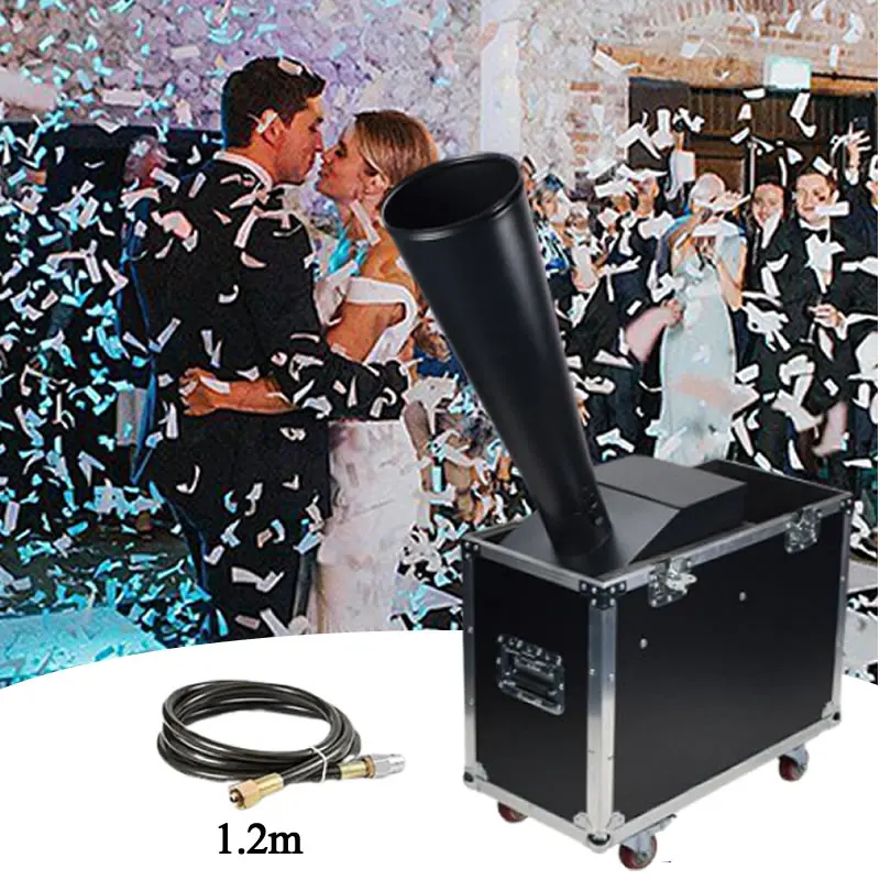 De la UE Butoy 200W etapa Co2 máquina de confeti Control Manual Coriandas Blaster Jet con Flycase para boda evento al aire libre fiesta