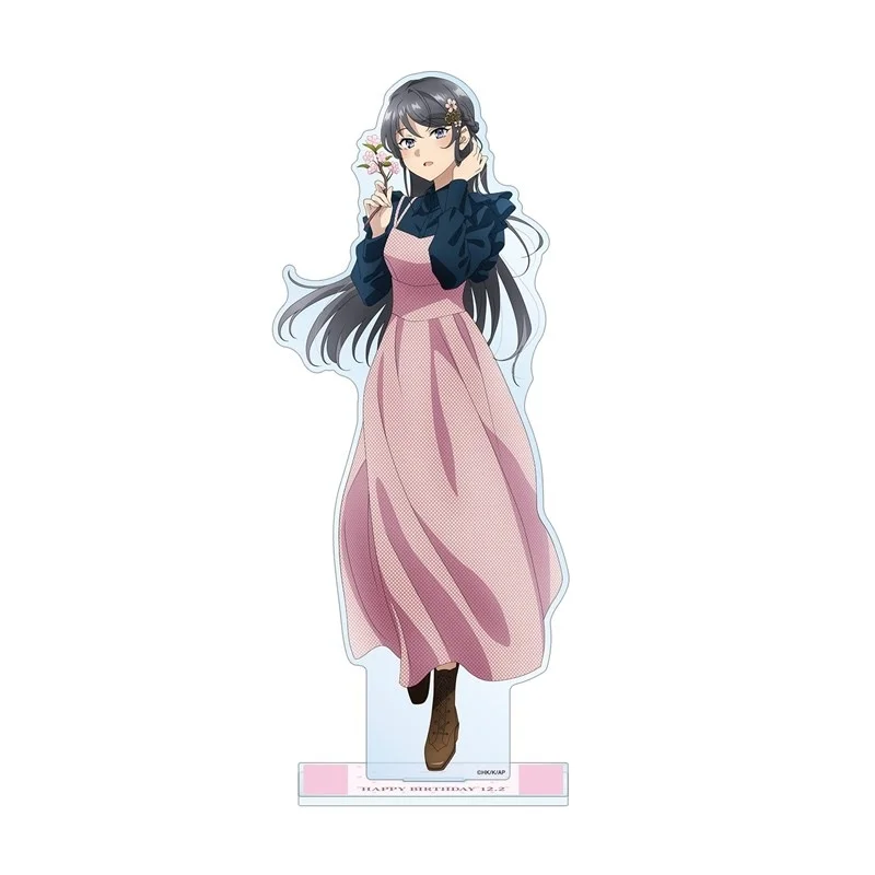Anime Rascal Does Not Dream of Bunny Girl Senpai Sakurajima Mai Cute Desk Decor Acrylic Stand Model Plate Holiday Gifts