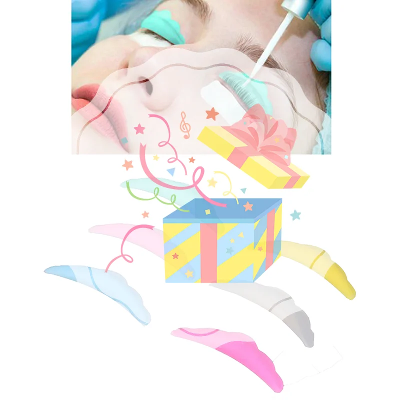 5 paia di protezioni per sollevamento ciglia (XS SML XL) cuscinetti in silicone per aste per ciglia, bigodini