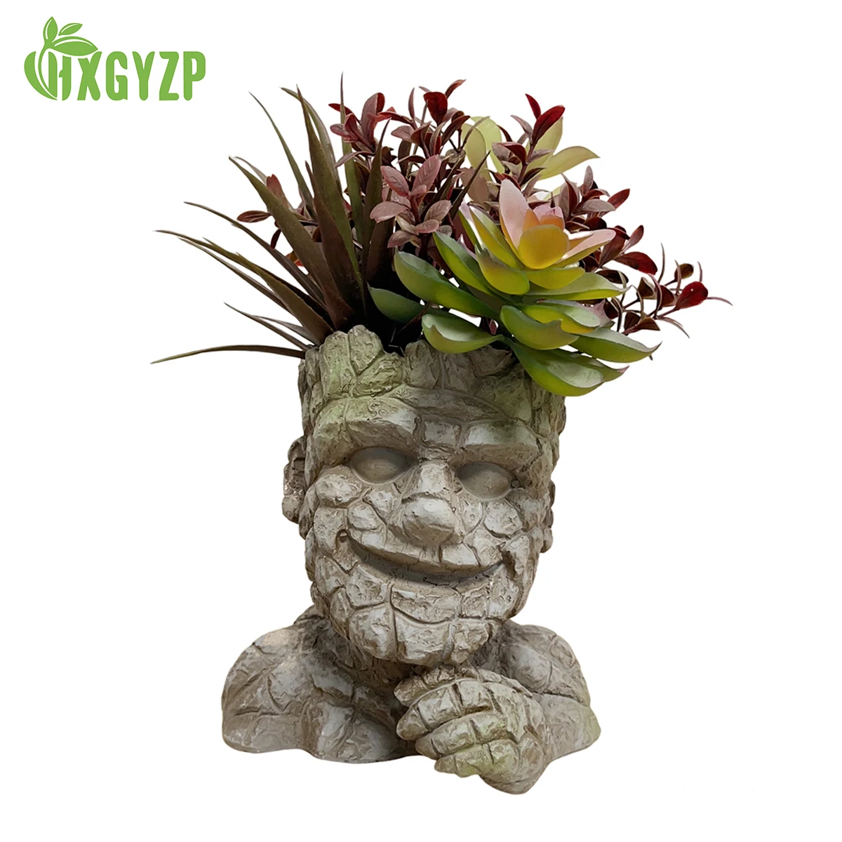 

HXGYZP Artificial Succulents Plants TreeMan Figure Creative Flowerpot Planter Bonsai Home Decoration Garden Indoor Ornament