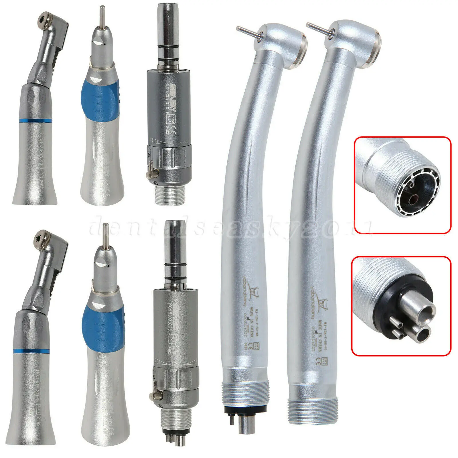 

Nsk Pana Max Style Dental High/Low Speed Contra Angle Straight Handpiece 2/4Hole Air Motor