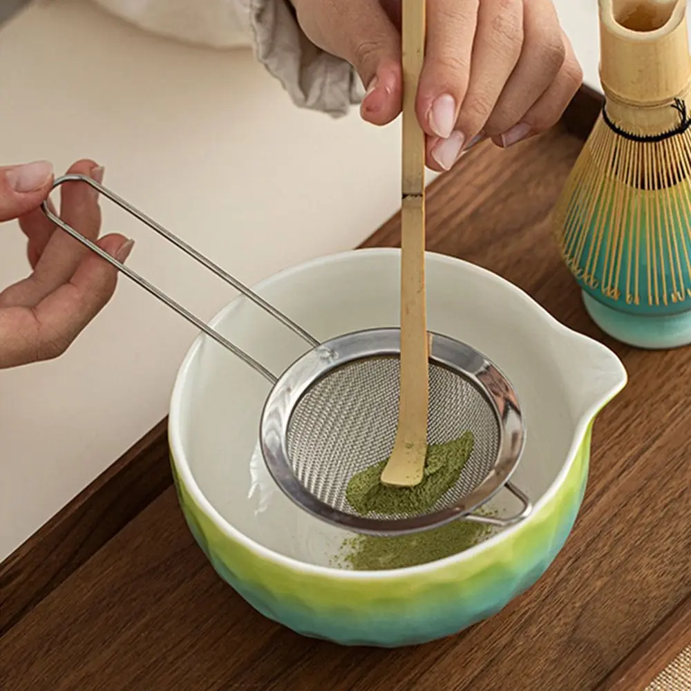 

5pcs New Ceramic Japanese Matcha Tea Set Bamboo Food Grade Matcha Whisk Set Reusable Whisk Teaspoon Tea Sets