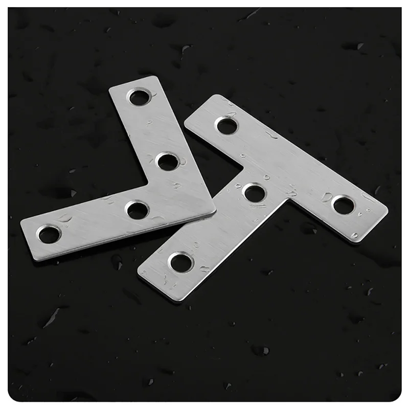 T-Shaped Stainless Steel Corner Code 90 Degree Right Angle Fixed Furniture Connector Board Wood Layer Board Bracket