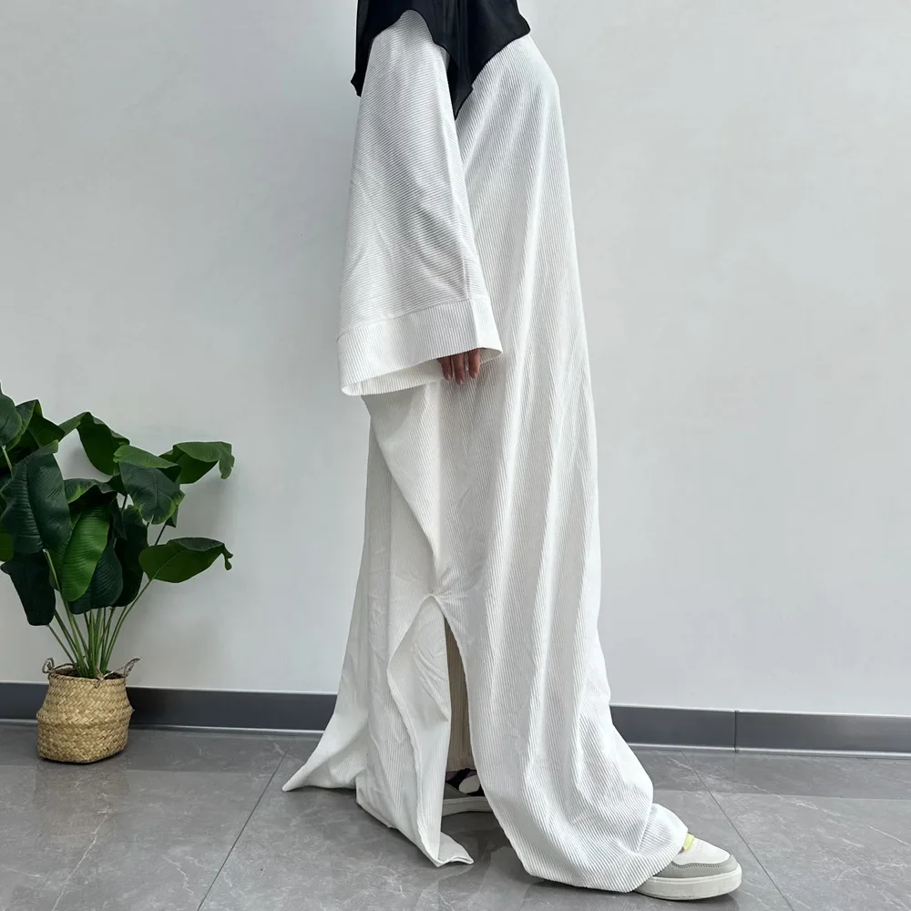 

Осень-зима вельветовые абайи Дубай кафтан женское мусульманское платье макси турецкий кафтан марокканский женский халат Kebaya исламская одежда платье