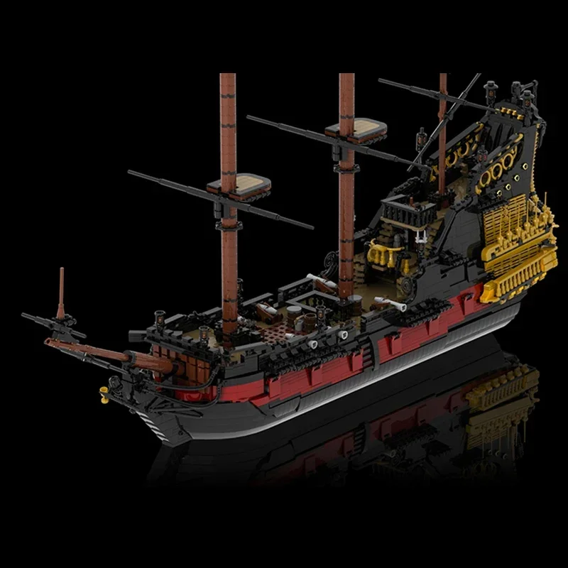 Moc Building Bricks Sailing Ship Model Revenge Queen Boat Technology Modular Assembly Blocks  For Gifts Toys  DIY Sets